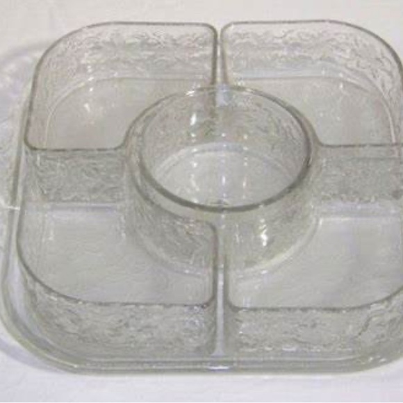 Princess House Fantasia 6 piece Chip & Dip Set - Picture 6 of 8